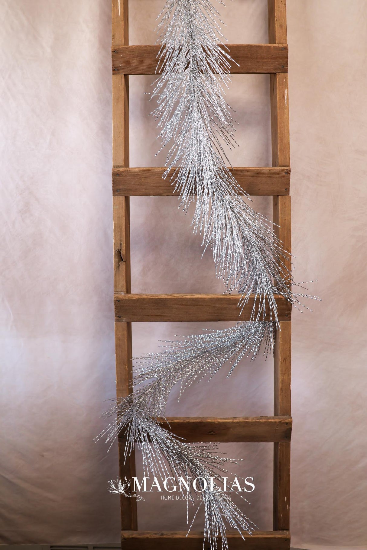 6' Silver Tinsel Garland