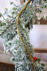 5' Snow Ming Mountain Pine Garland