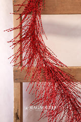 6' Red Tinsel Garland