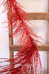 6' Red Tinsel Garland