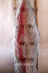 6' Silver Tinsel Garland