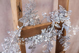 48" Silver Glitter Maidenhair Garland
