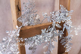 48" Silver Glitter Maidenhair Garland