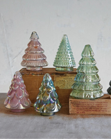Iridescent Mercury Glass Tree - 4 Colors