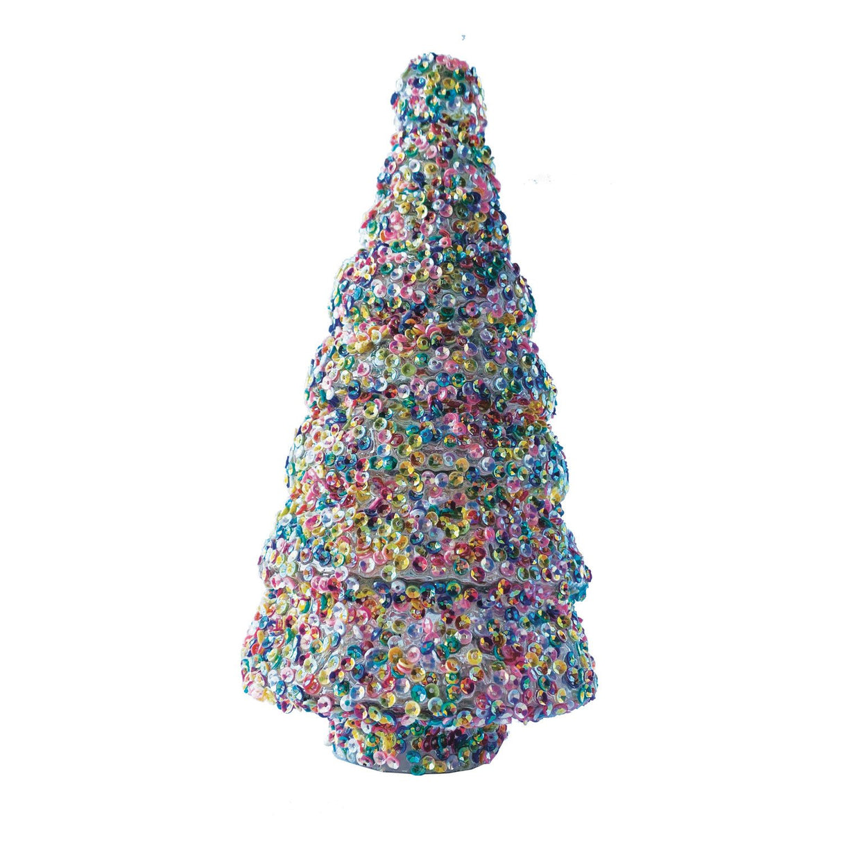 Recycled Glass Tree w/ Sequins, Multi Color