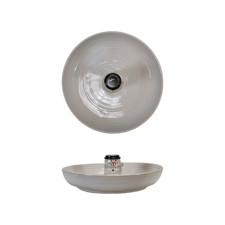 Stoneware Bowl with Snowman Shaped Toothpick Holder (Each Will Vary)