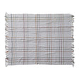 Woven Cotton & New Zealand Wool Throw with Fringe
