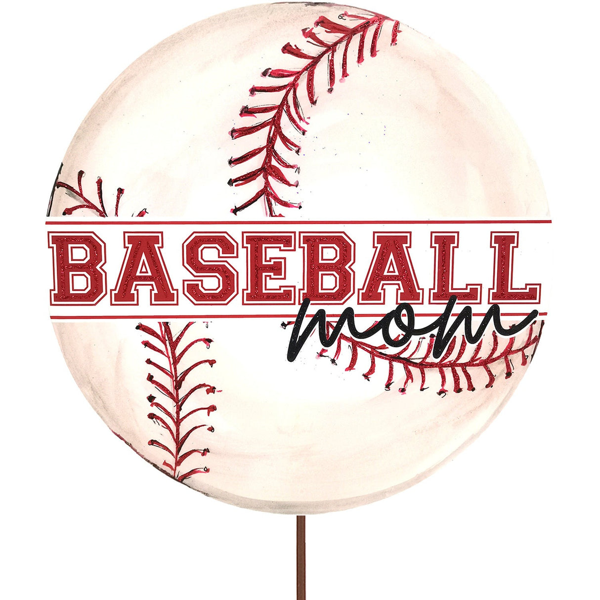 Beck's Baseball Mom Garden Stake