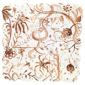 Chocolate Chinoiserie Scallop Display Board