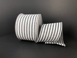 2.5" Grey Linen Cabana Ribbon Bolt