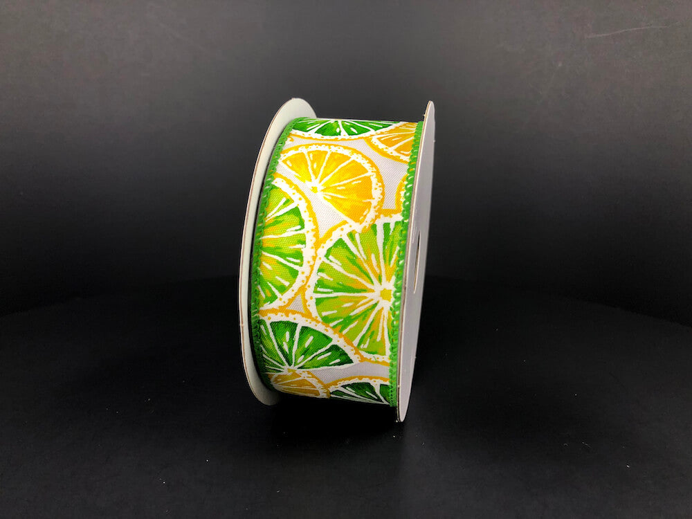 1.5" Fresh Lemon & Lime Ribbon Bolt