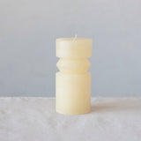 6" Unscented Totem Candle - Cream