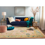 Rust Cotton Velvet Square Pillow