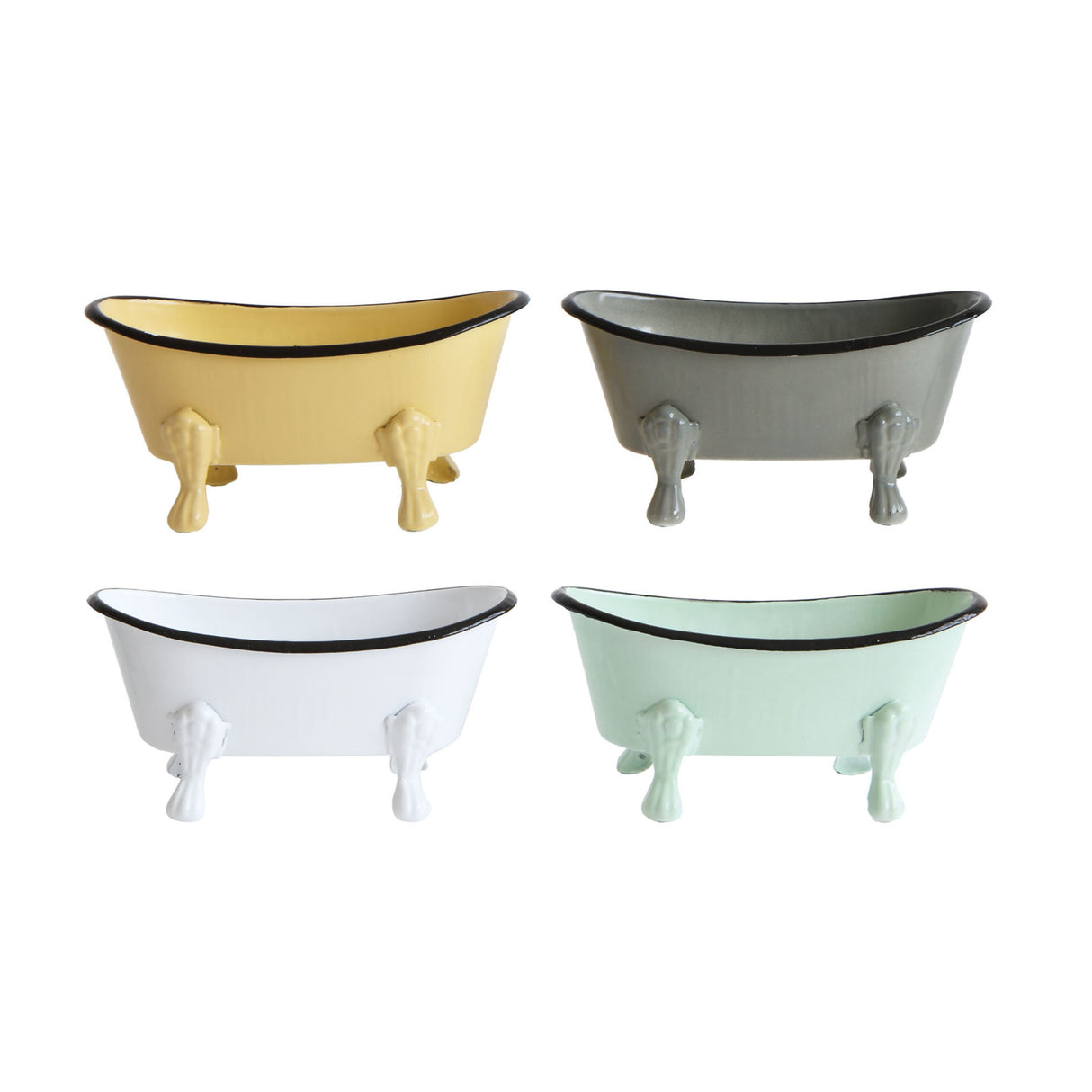 Metal Bathtub Soap Dish - 4 Colors