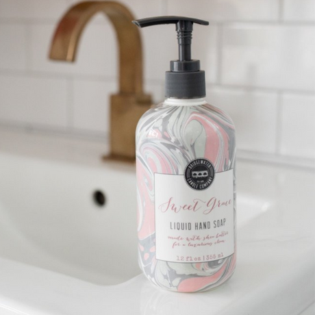 Bridgewater Sweet Grace liquid hand soap passion fruit patchouli tea home fragrance gift from Magnolias Home Decor