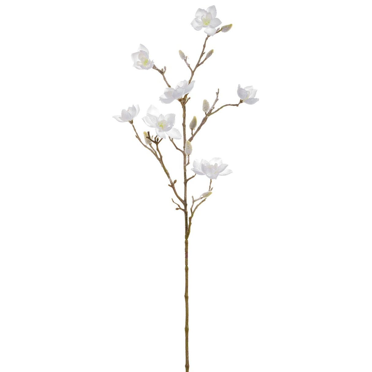 Cream Frosted Mini Magnolia Spray