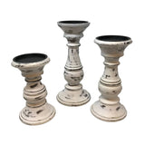 Milk Maids Wood Candleholder- 3 Sizes