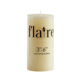 3X6" Unscented Pillar Candle