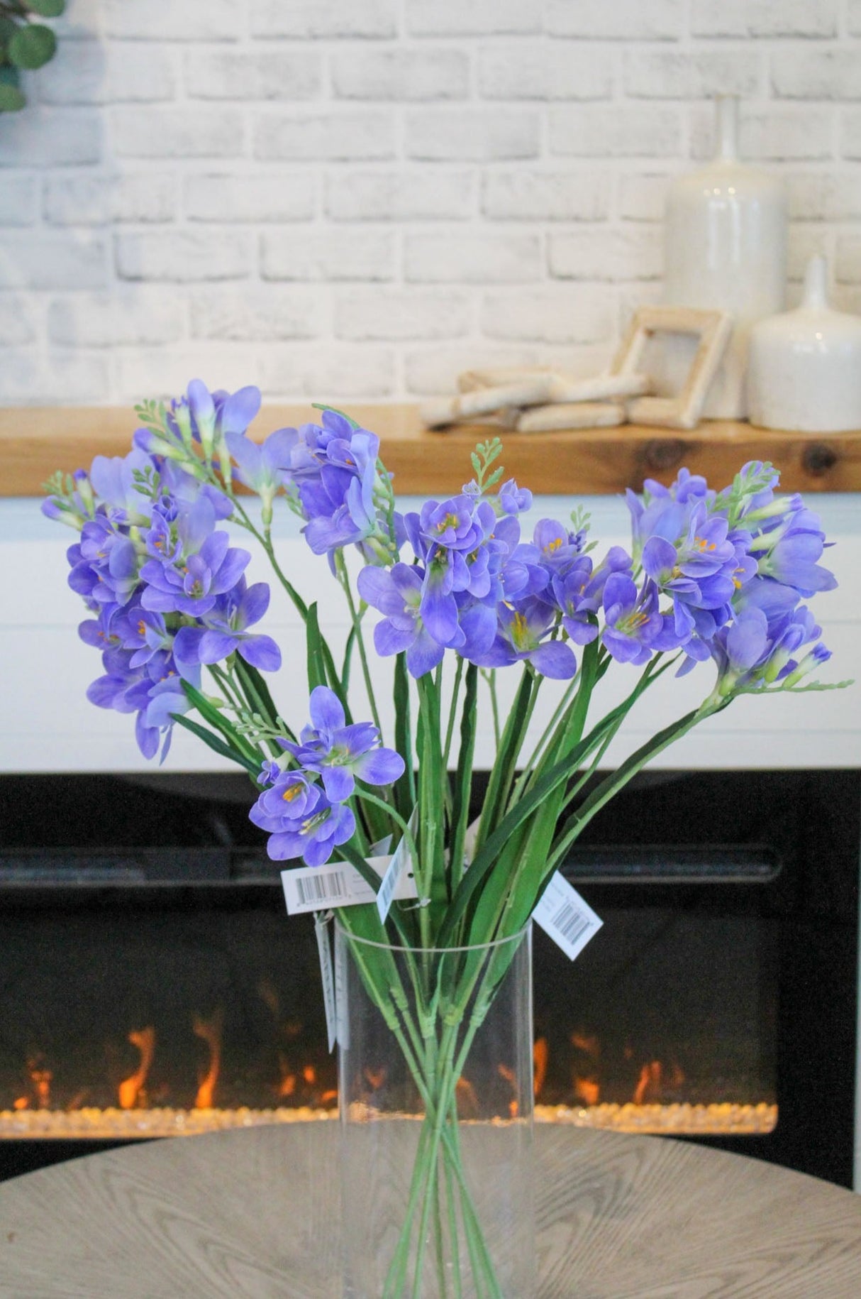 Real Touch Lavender Freesia Spray